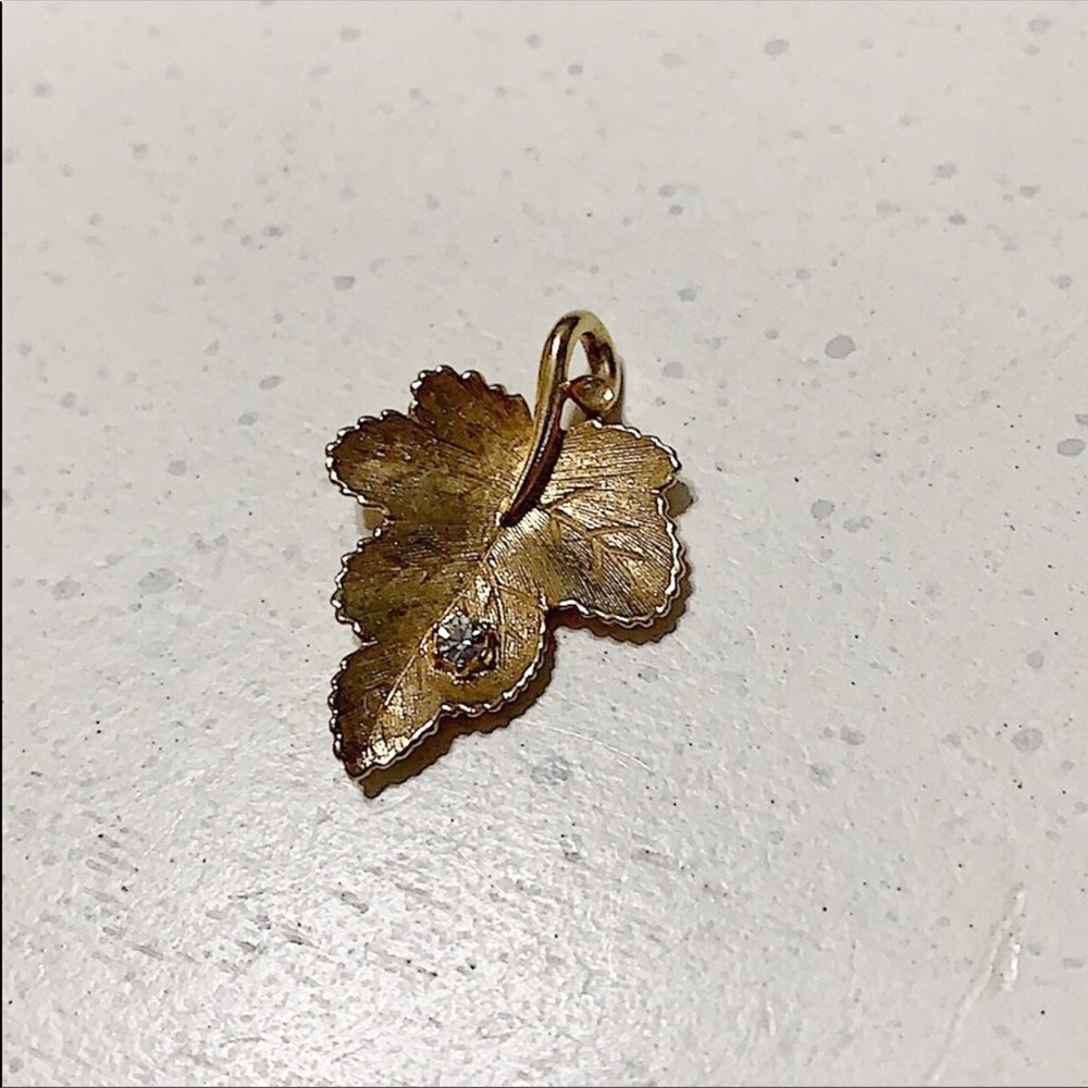 Gold leaf pendant